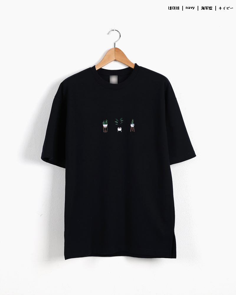 プラント刺繍ラウンドネックTシャツ・全3色 | 詳細画像19