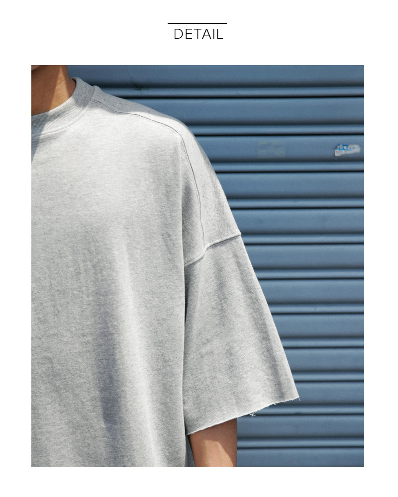 オーバーサイズレイヤードヘムコットンTシャツ・全3色 | 詳細画像18