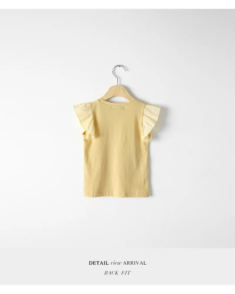[1~7歳]フリルスリーブラウンドネックTシャツ・全3色 | 詳細画像14
