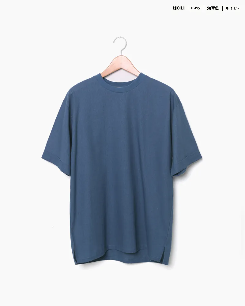 リネンブレンドロールアップスリーブTシャツ・全5色 | 詳細画像22