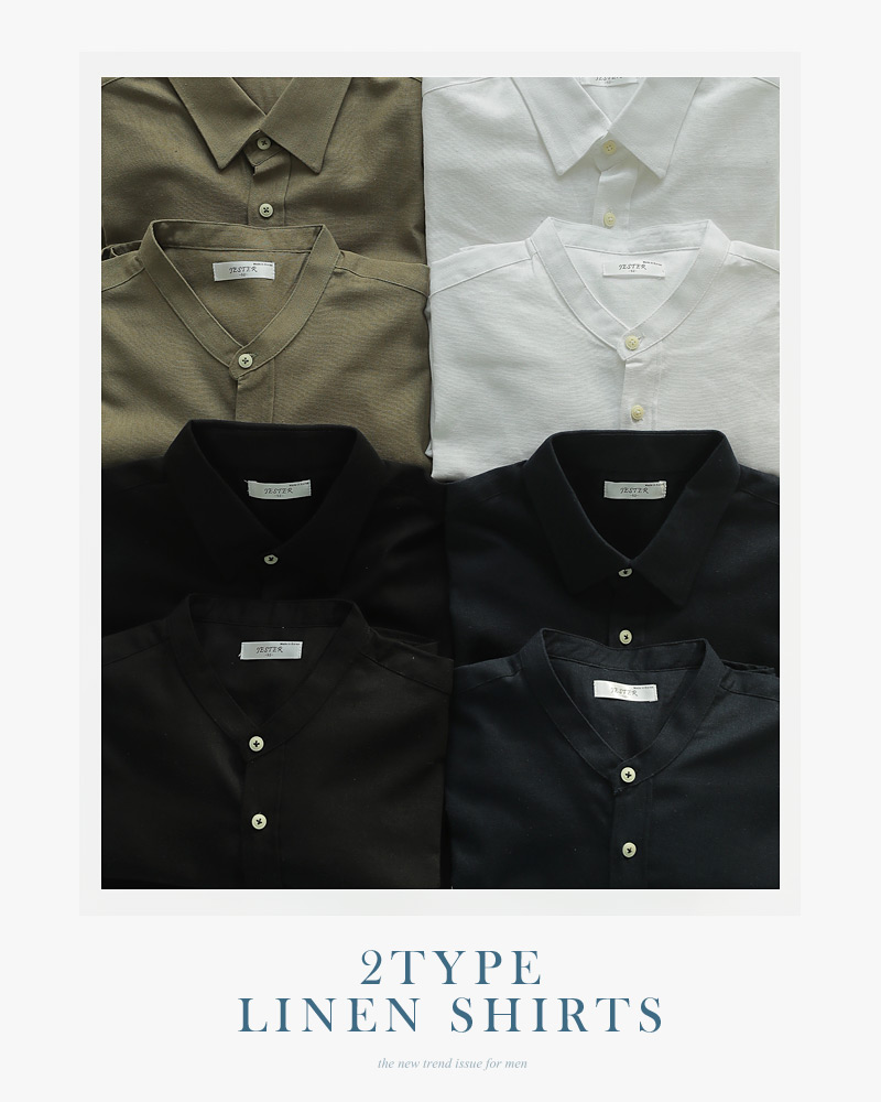 2TYPEリネンブレンドシャツ・全8色 | 詳細画像2