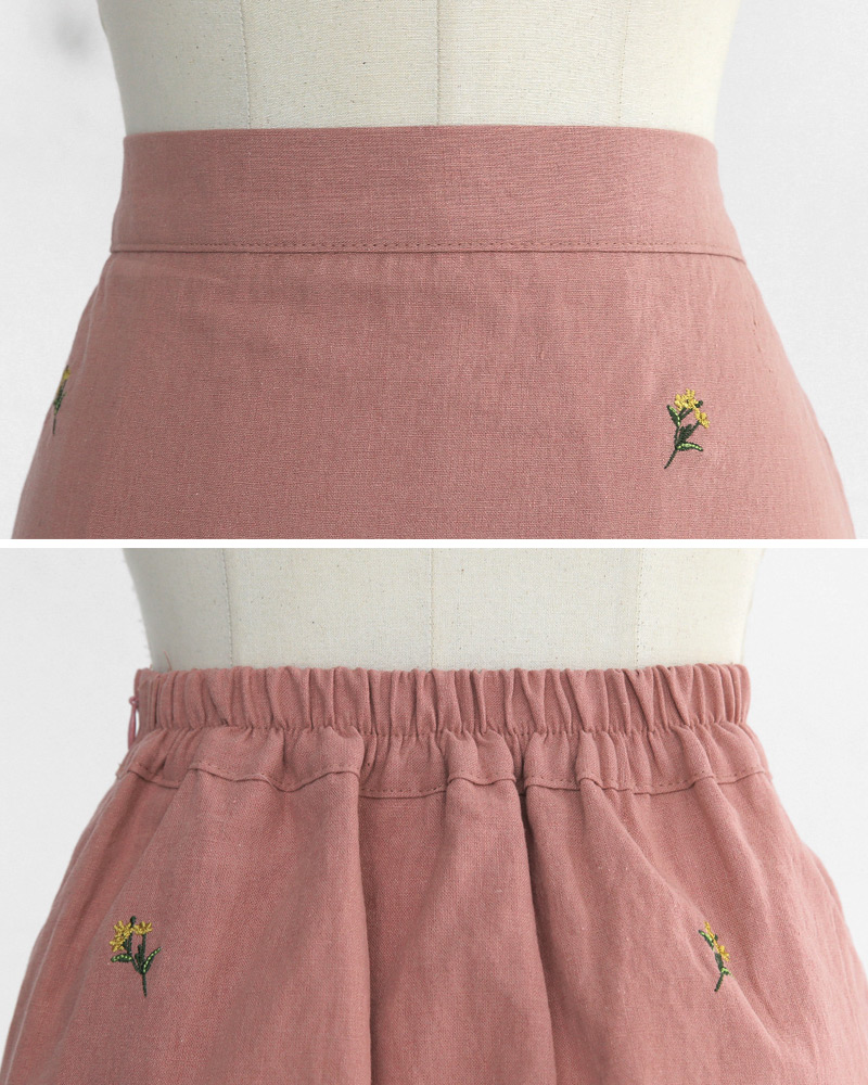 フラワー刺繍バックゴムミニスカート・全2色 | DHOLIC | 詳細画像20