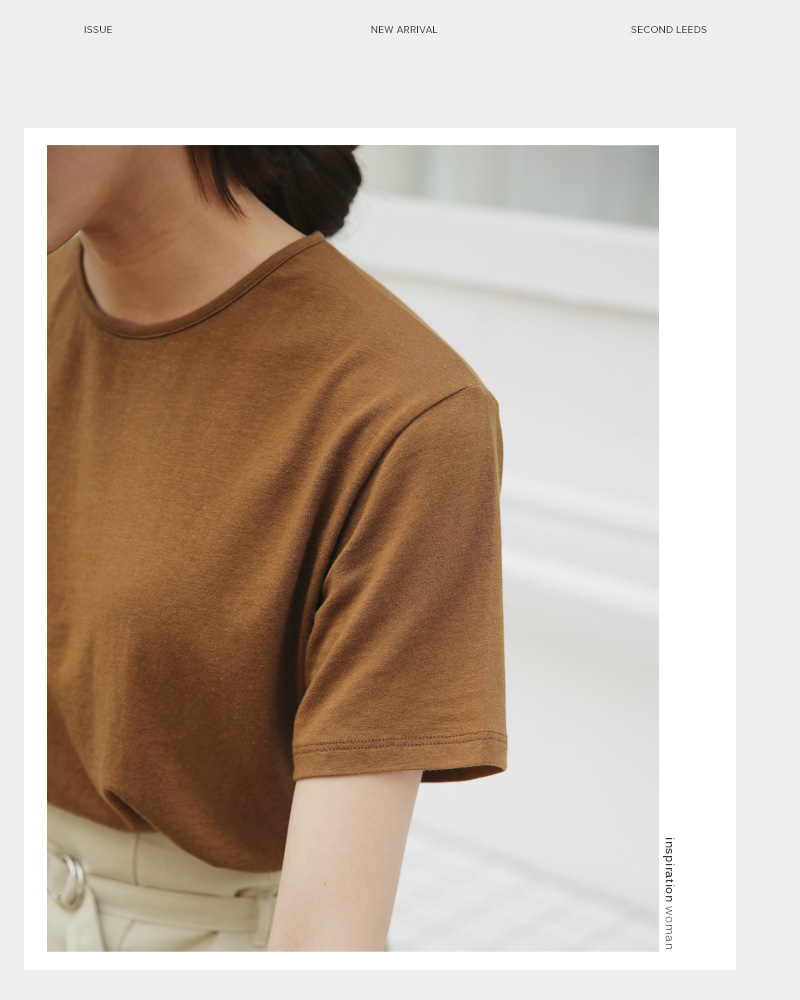 テンセルブレンド半袖Tシャツ・全4色 | DHOLIC PLUS | 詳細画像13