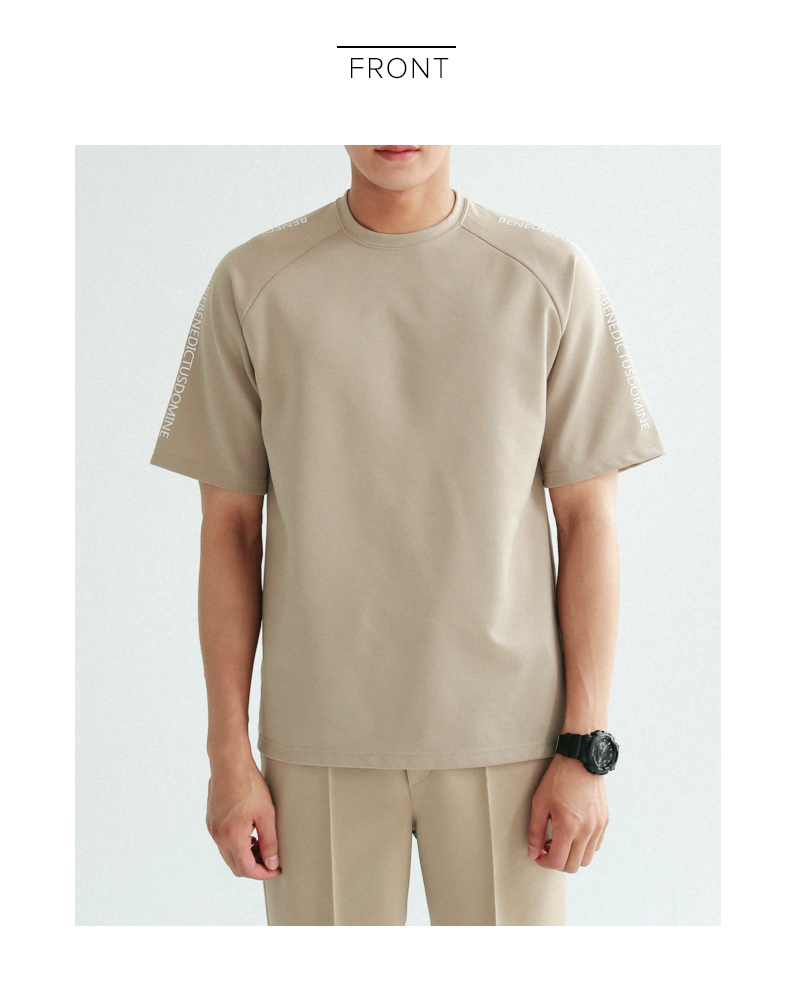 ショルダーレタリングポイントTシャツ・全4色 | 詳細画像19