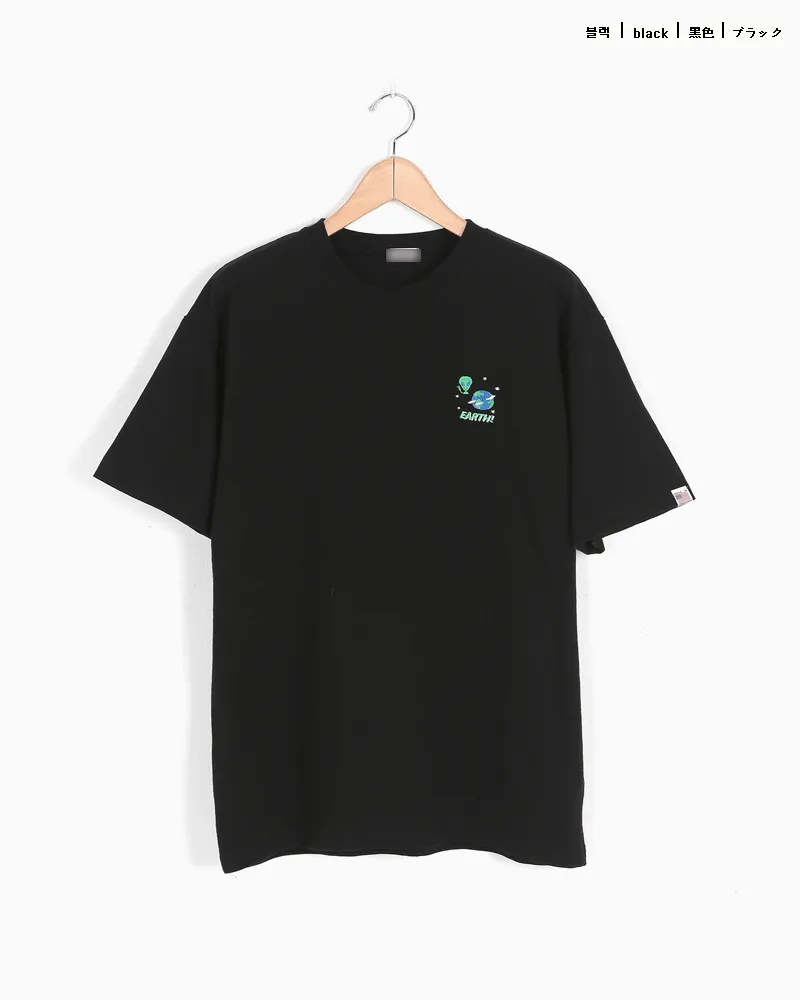 5TYPEプラネット刺繍ラウンドネックTシャツ・全5色 | 詳細画像25