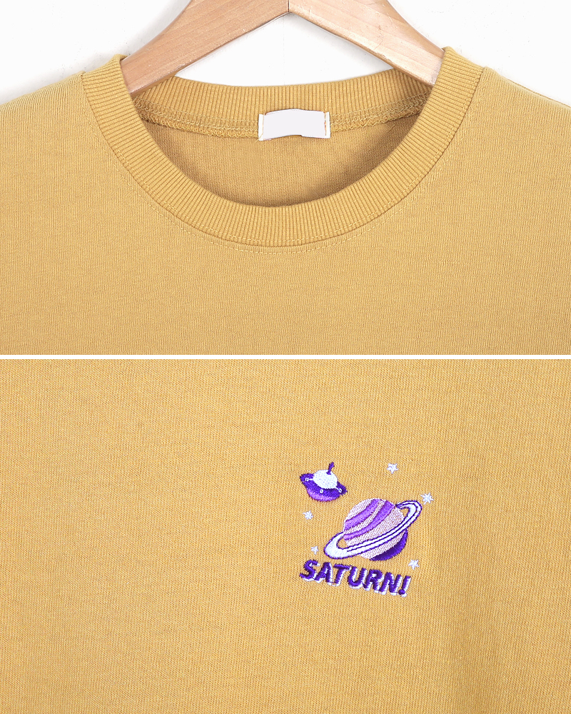 5TYPEプラネット刺繍ラウンドネックTシャツ・全5色 | 詳細画像27