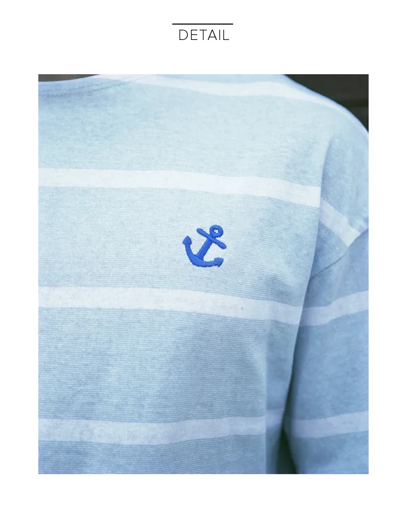 イカリ刺繍マリンボーダーTシャツ・全4色 | 詳細画像17