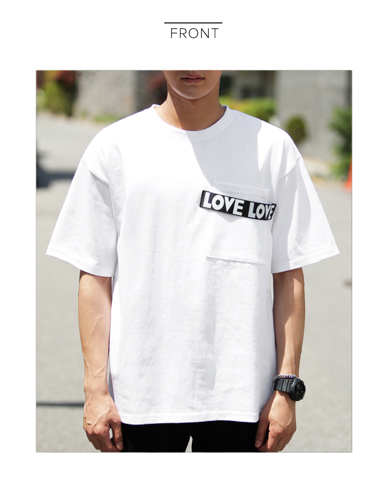 LOVEロゴパッチポケットTシャツ・全2色 | 詳細画像13