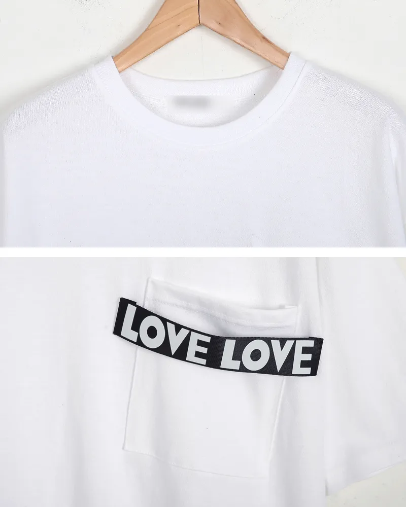 LOVEロゴパッチポケットTシャツ・全2色 | 詳細画像20