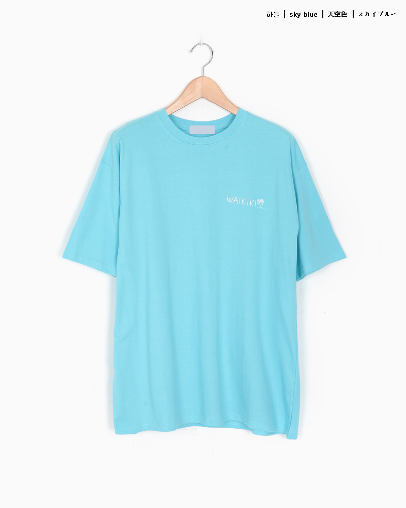 バックプリントWAIKIKI刺繍Tシャツ・全4色 | 詳細画像18
