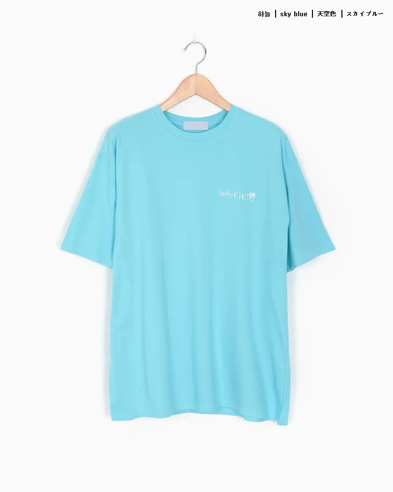 バックプリントWAIKIKI刺繍Tシャツ・全4色 | 詳細画像18
