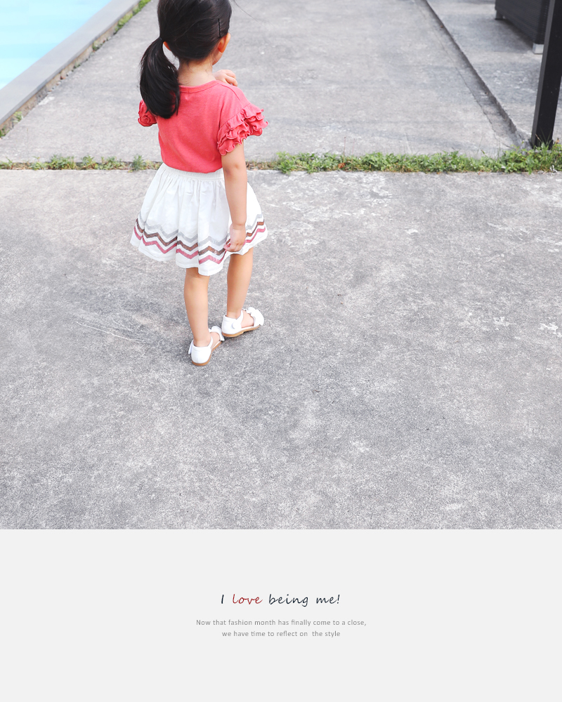 [2~9歳]スパンコールジグザグラインフレアスカート・全1色 | 詳細画像5