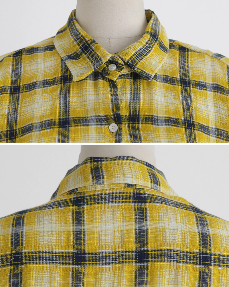 オーバーサイズワンポケットチェックシャツ・全2色 | DHOLIC | 詳細画像21