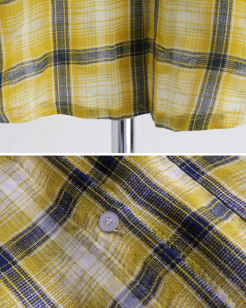 オーバーサイズワンポケットチェックシャツ・全2色 | DHOLIC | 詳細画像23