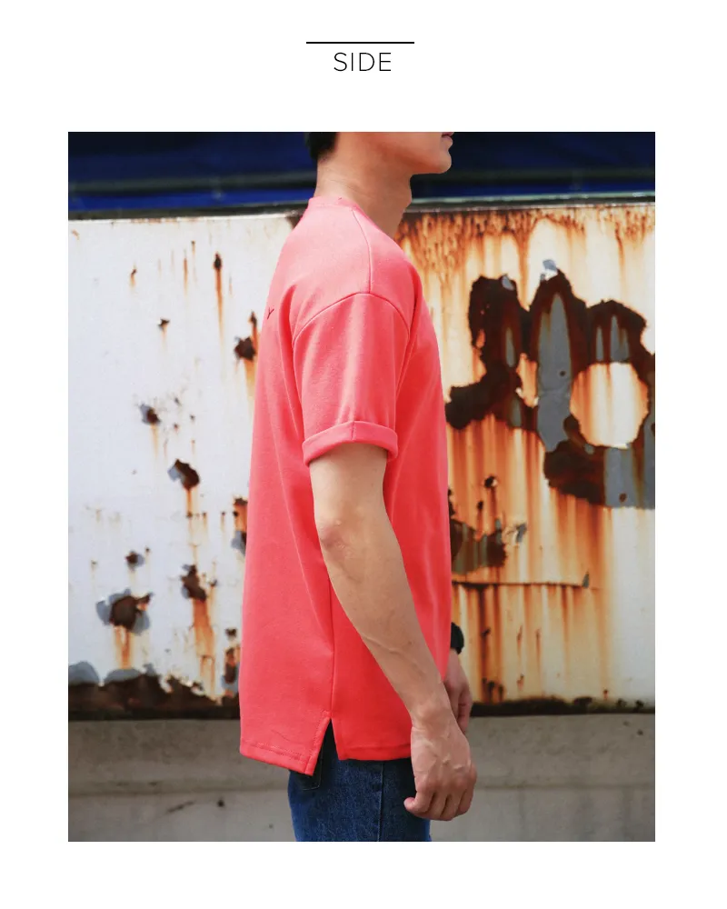 5TYPE刺繍ロールアップスリーブTシャツ・全5色 | 詳細画像17
