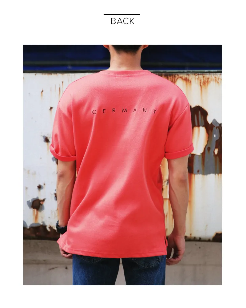 5TYPE刺繍ロールアップスリーブTシャツ・全5色 | 詳細画像18