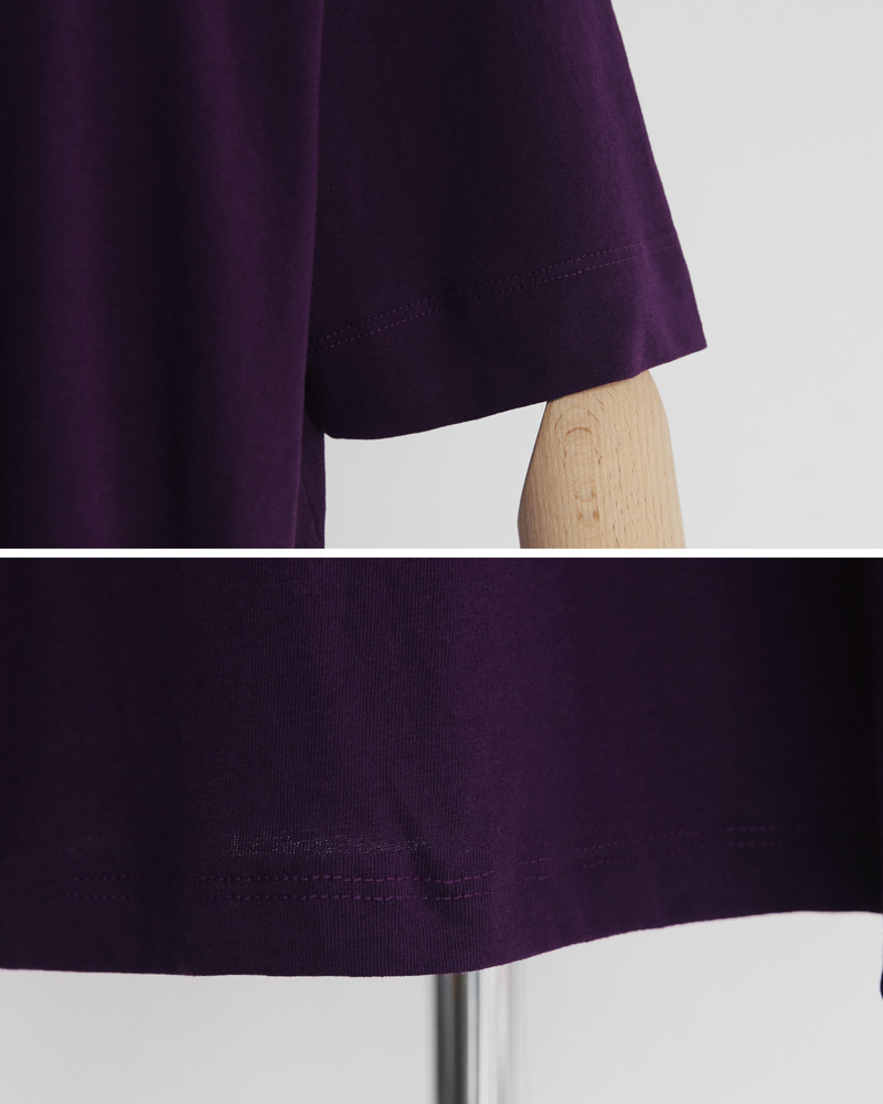 UネックショートスリーブコットンTシャツ・全5色 | DHOLIC | 詳細画像25
