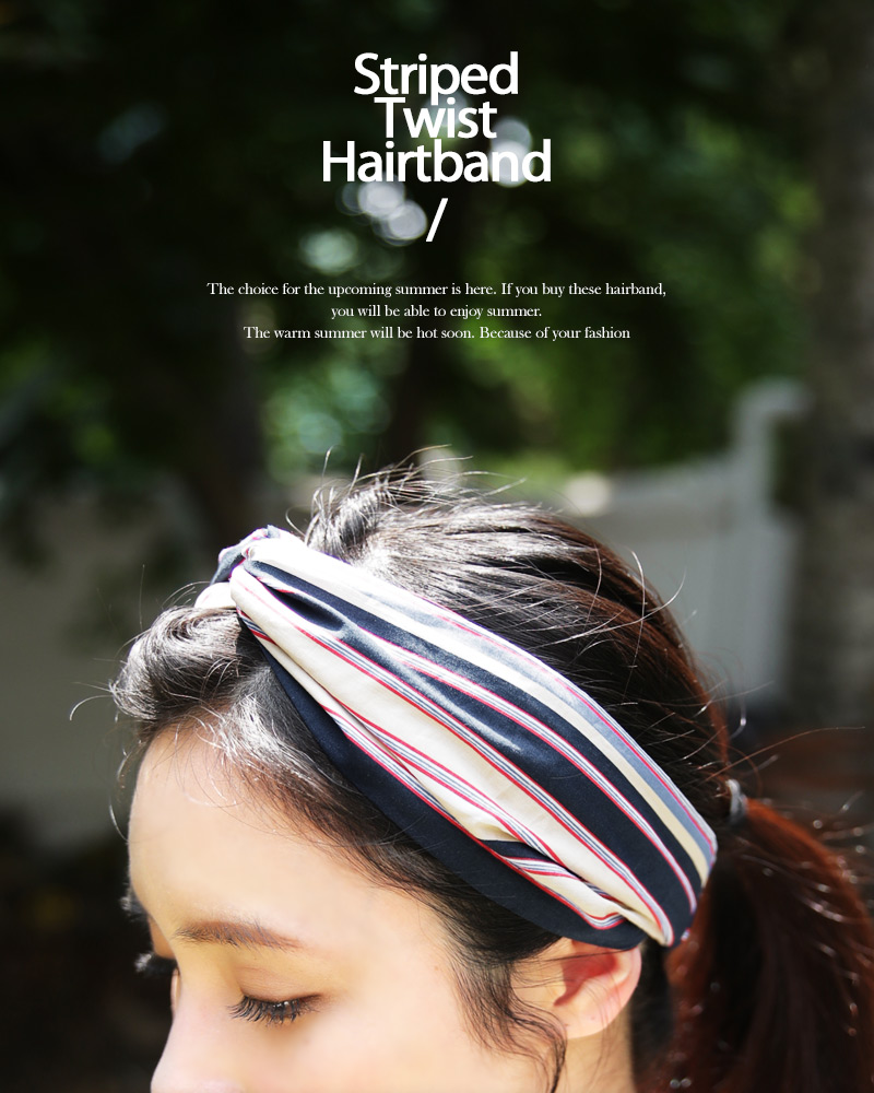 パターンツイストヘアバンド・全3色 | DHOLIC | 詳細画像2