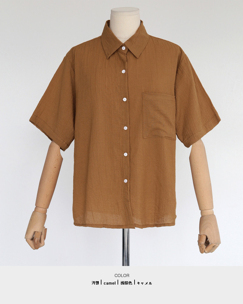 ワンポケットショートスリーブシャツ・全3色 | DHOLIC | 詳細画像22