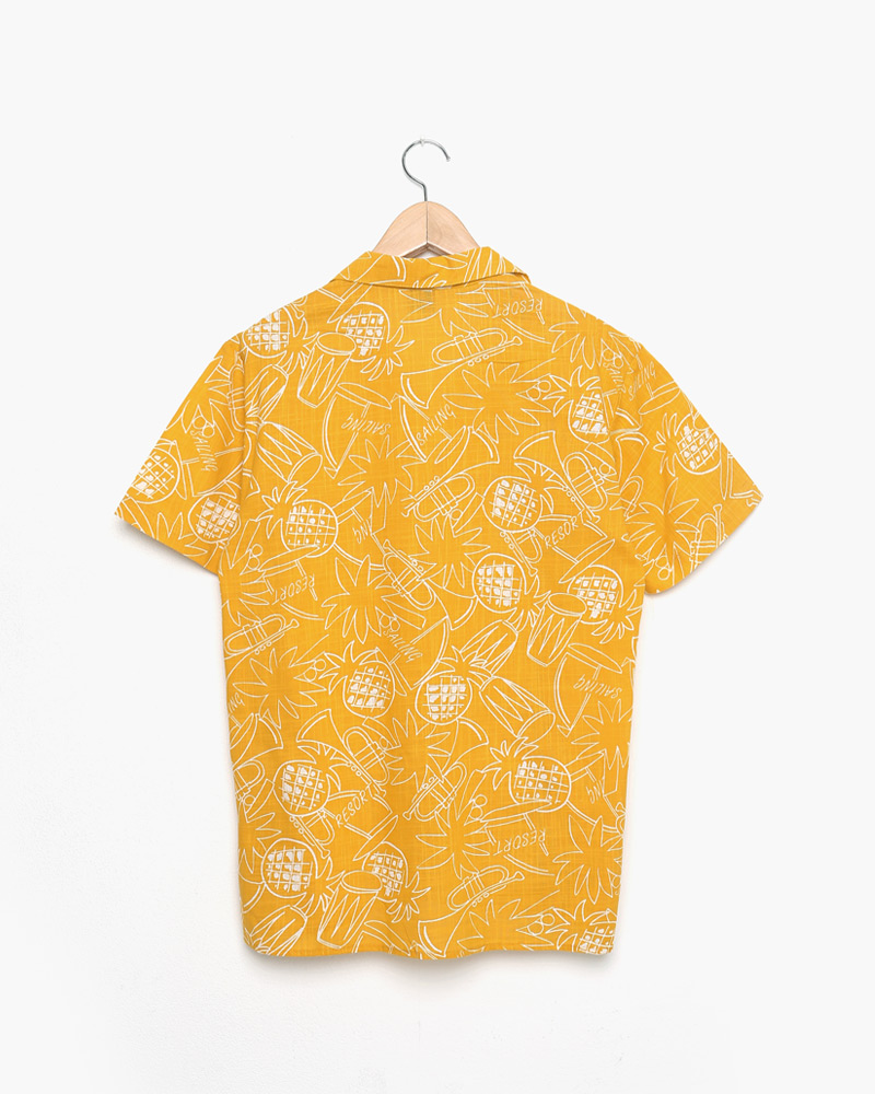 パイナップルパターンオープンカラーシャツ・全3色 | 詳細画像23