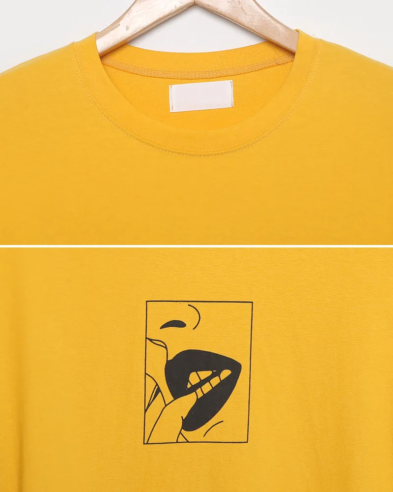 リップイラストプリントハーフスリーブTシャツ・全3色 | 詳細画像21
