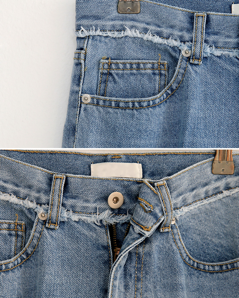 コントラストポケットフレイドヘムデニムパンツ・全1色 | DHOLIC | 詳細画像21