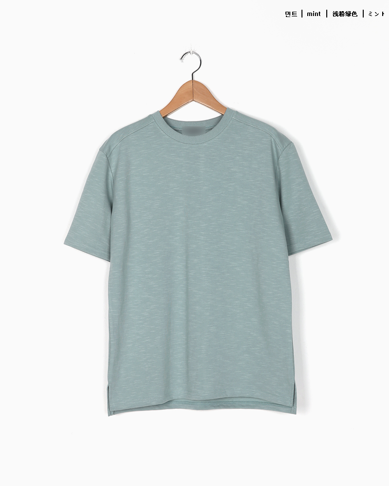 アンバランススリットヘム半袖Tシャツ・全7色 | 詳細画像34