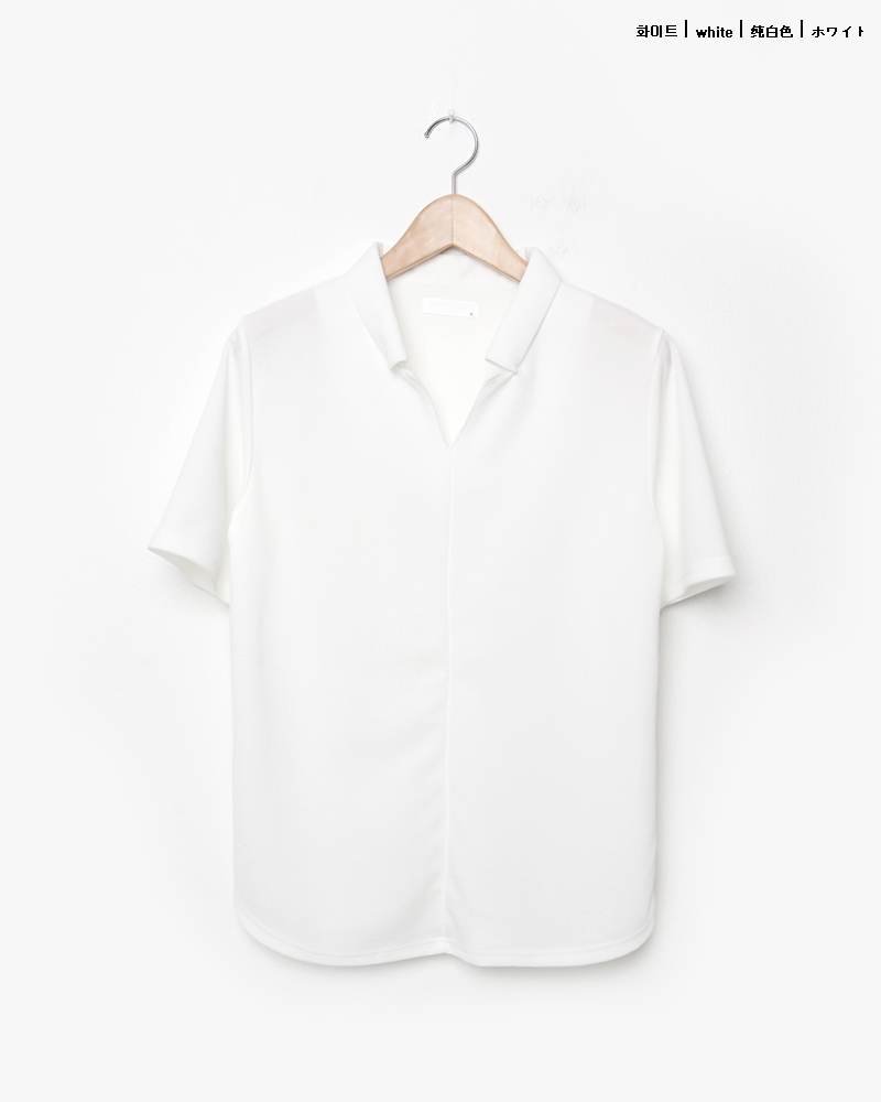 ラウンドヘムスリットネック半袖Tシャツ・全3色 | 詳細画像24