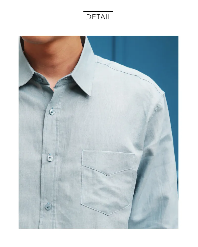 5COLORSリネンワンポケットシャツ・全5色 | 詳細画像21
