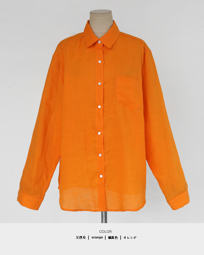 リネンワンポケットオーバーシャツ・全3色 | DHOLIC | 詳細画像19