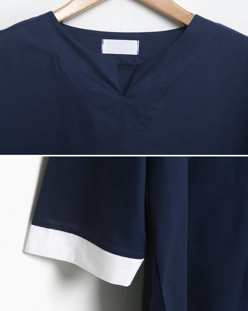 スリットネックアンバランスヘムTシャツ・全3色 | 詳細画像23