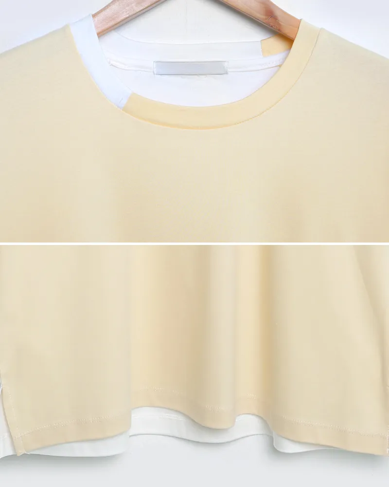 カラーブロックスリットヘムTシャツ・全3色 | 詳細画像28