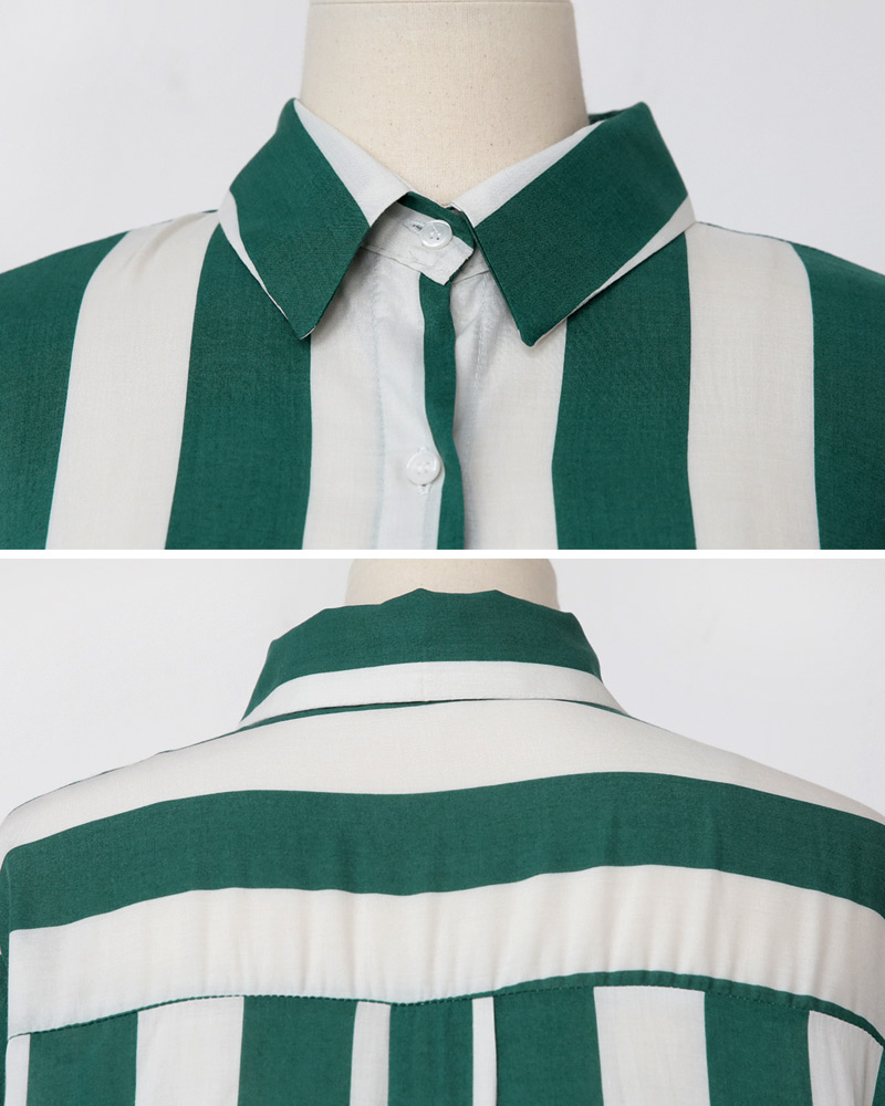 ワイドストライプオーバーサイズシャツ・全3色 | DHOLIC | 詳細画像27