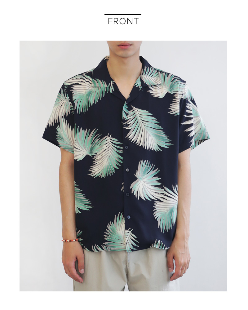 シルキーハワイアンオープンカラーシャツ・全2色 | 詳細画像19