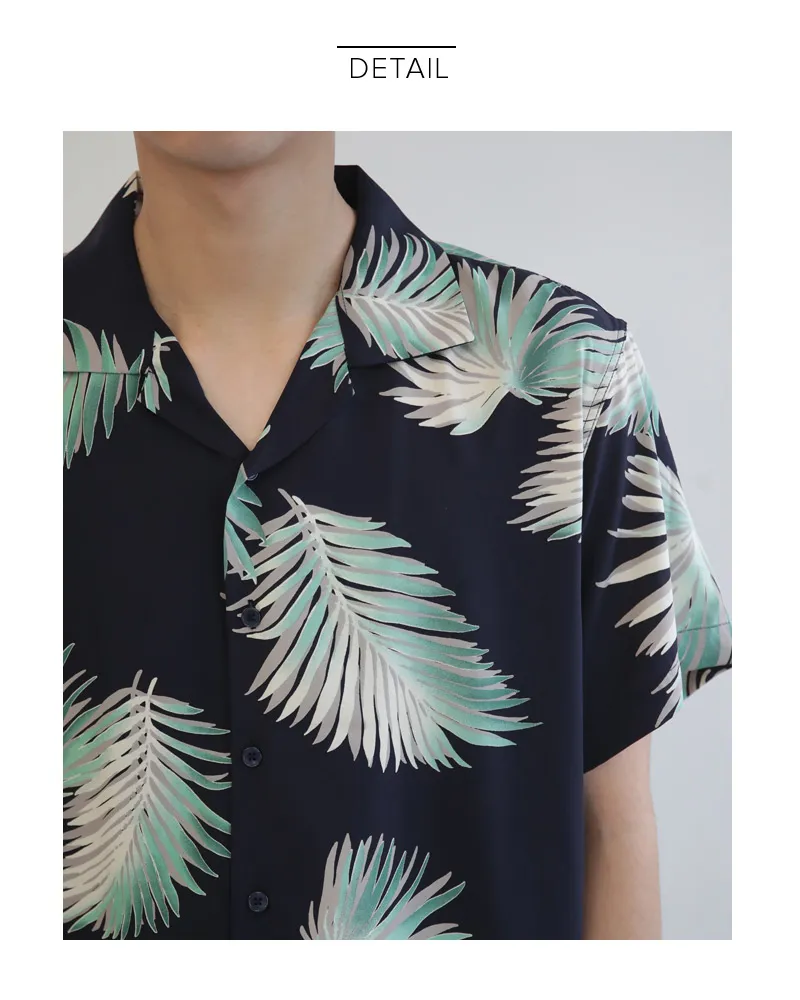 シルキーハワイアンオープンカラーシャツ・全2色 | 詳細画像22