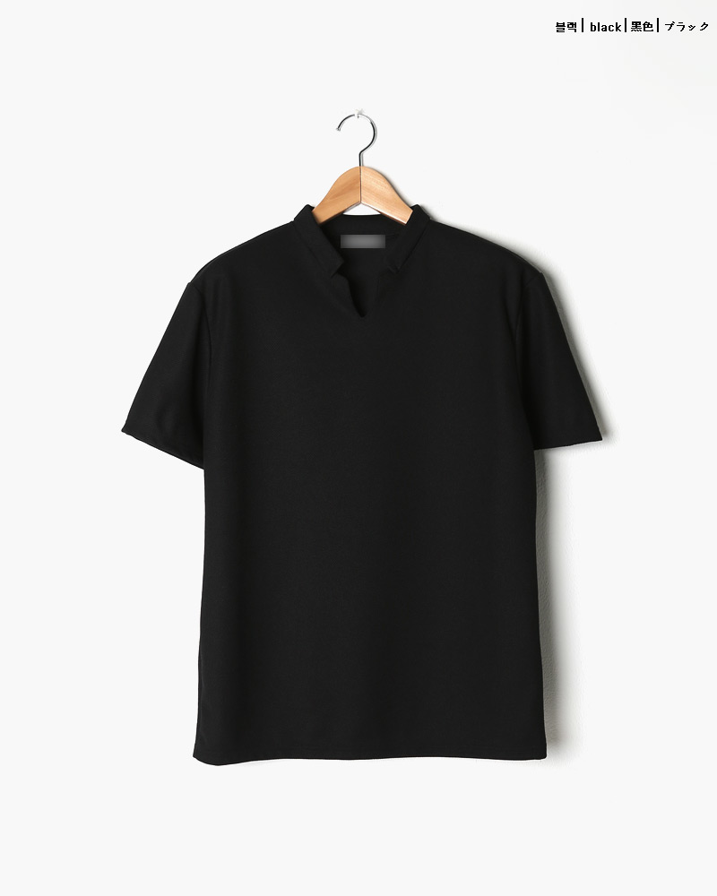 スリットスタンドカラー半袖Tシャツ・全3色 | 詳細画像28