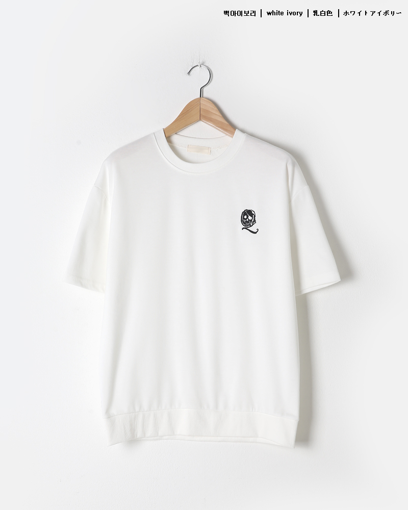 スカル刺繍ワンポイントTシャツ・全4色 | 詳細画像23