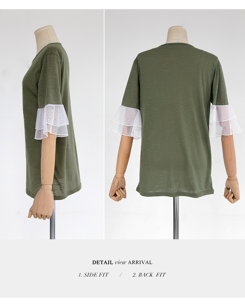 ティアードシアースリーブTシャツ・全4色 | DHOLIC | 詳細画像20