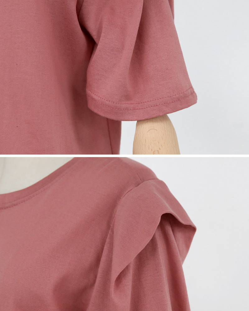 パフスリーブコットンTシャツ・全4色 | DHOLIC | 詳細画像20