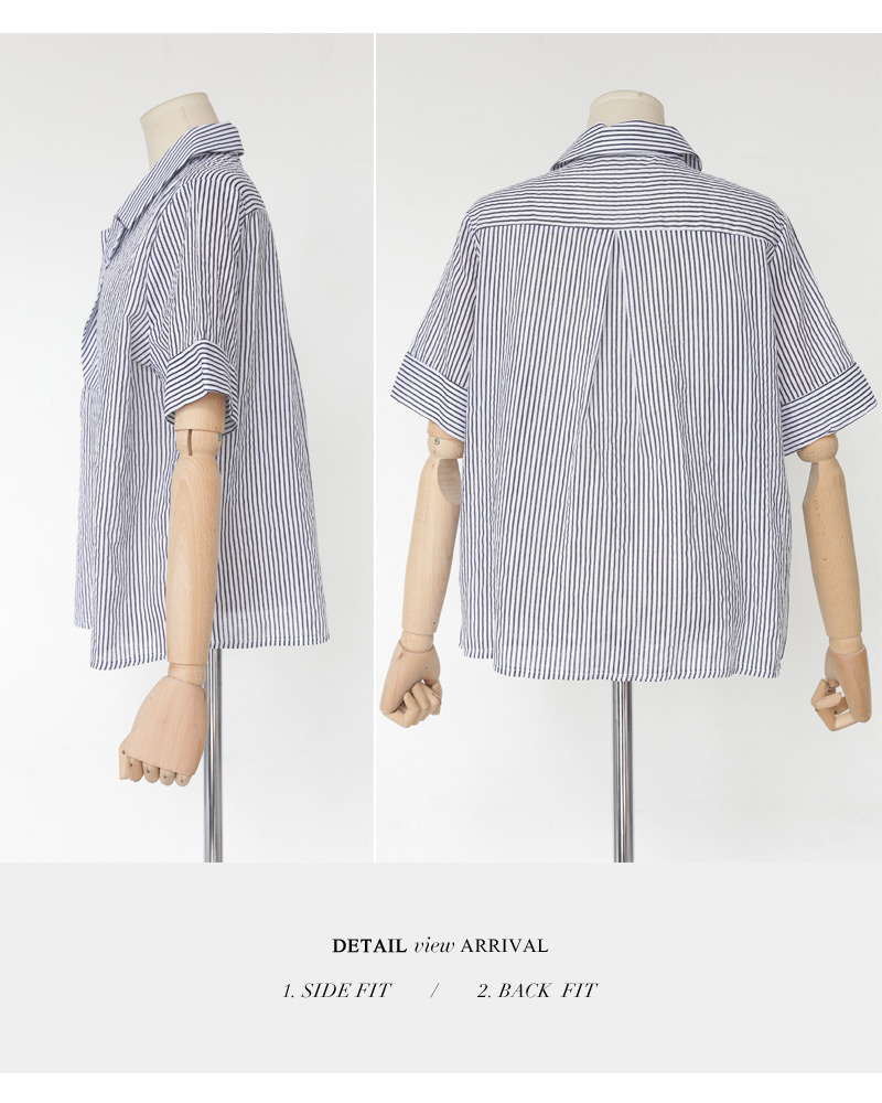 ストライプオープンカラーシャツ・全2色 | DHOLIC | 詳細画像22