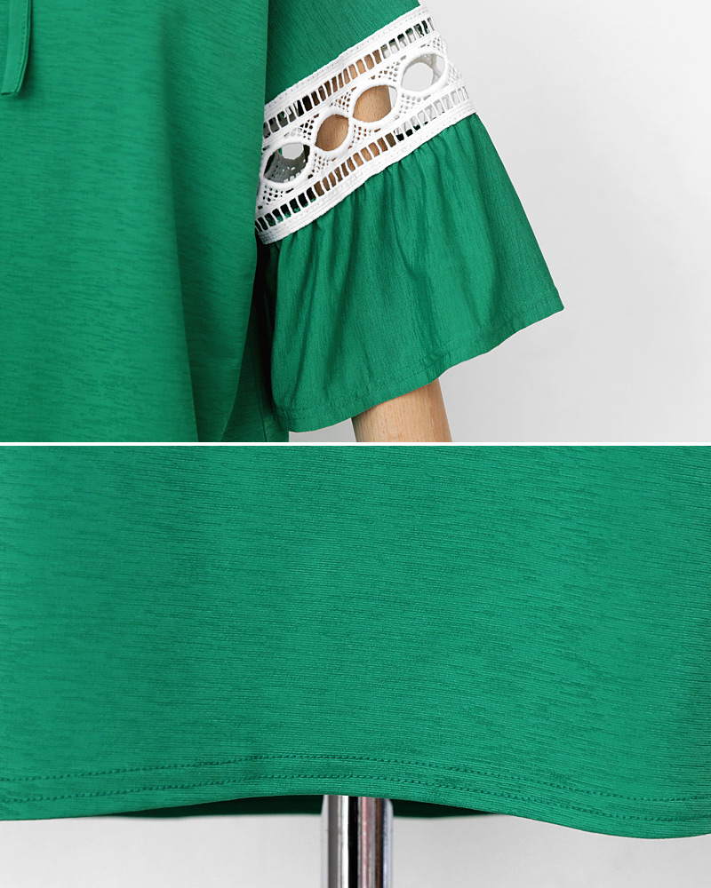 アイレットレースラッフルスリーブTシャツ・全4色 | DHOLIC | 詳細画像22