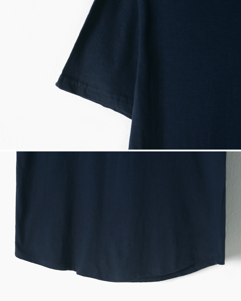 ラウンドヘムUネックショートスリーブTシャツ・全4色 | 詳細画像31