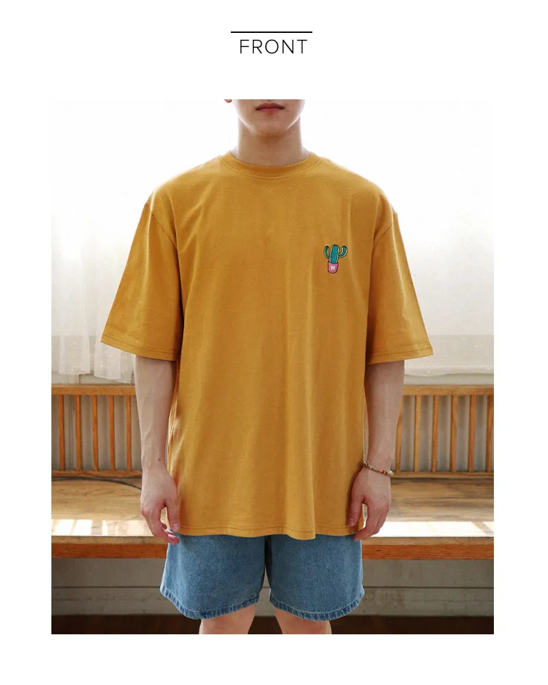サボテン刺繍オーバーサイズTシャツ・全3色 | 詳細画像11