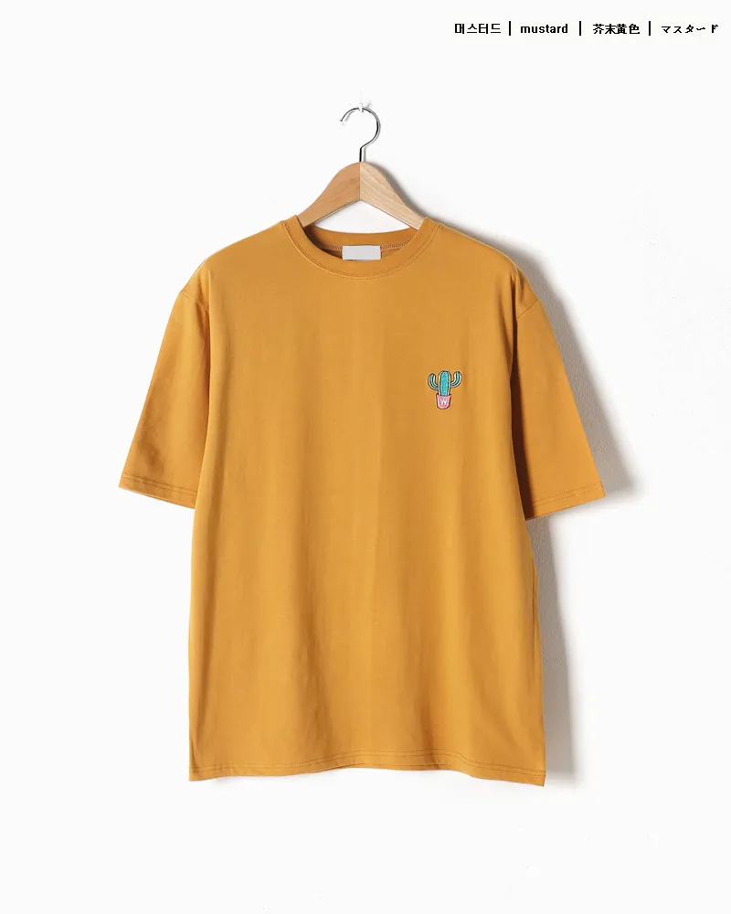 サボテン刺繍オーバーサイズTシャツ・全3色 | 詳細画像15