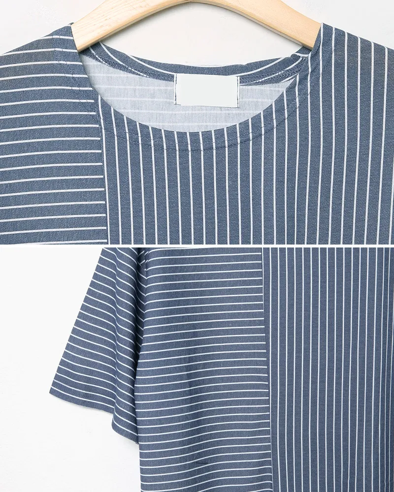 アンバランスストライプ半袖Tシャツ・全3色 | 詳細画像22