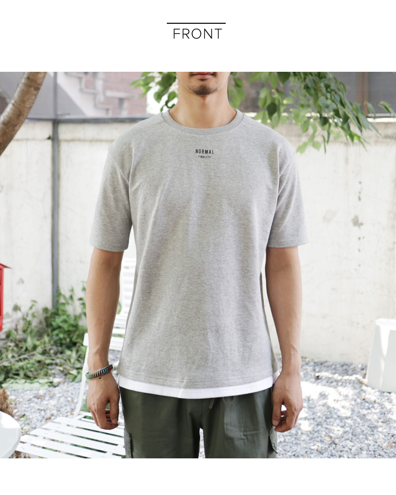 レイヤードヘムミニレタリングTシャツ・全5色 | 詳細画像18