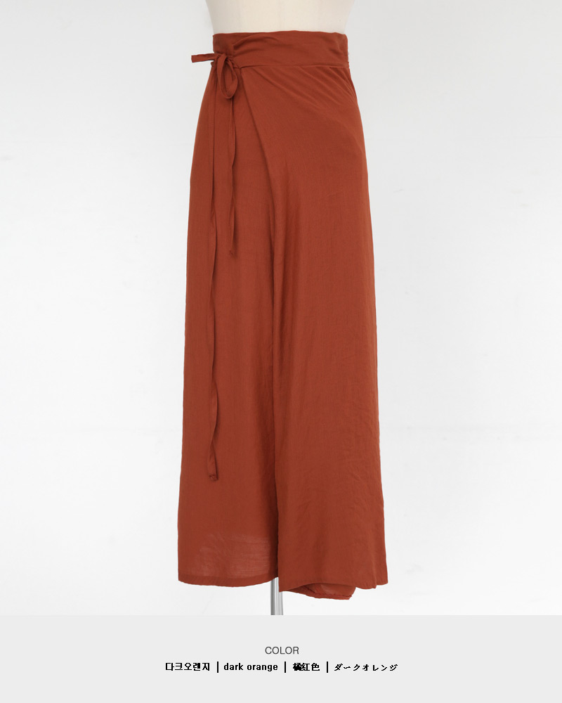 フレアバックボタンスリーブレス&ラップロングスカートSET・全2色 | DHOLIC | 詳細画像22