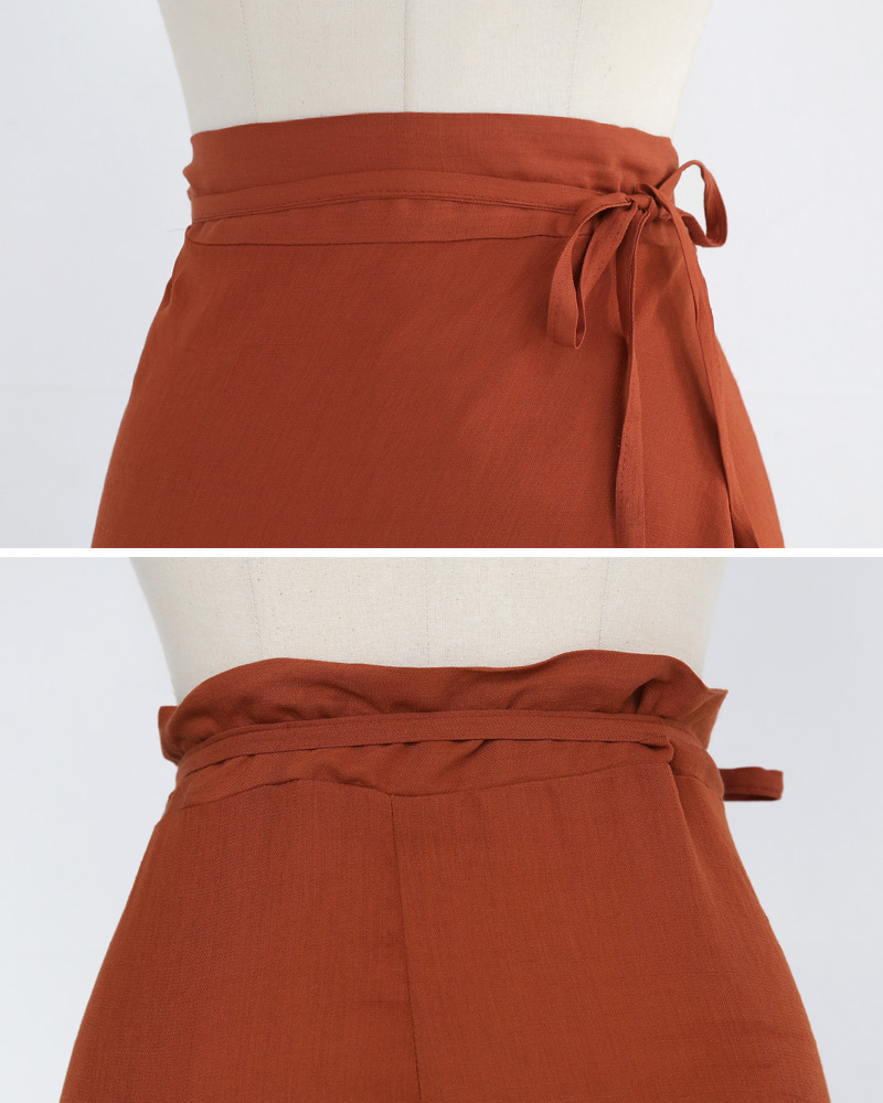 フレアバックボタンスリーブレス&ラップロングスカートSET・全2色 | DHOLIC | 詳細画像26