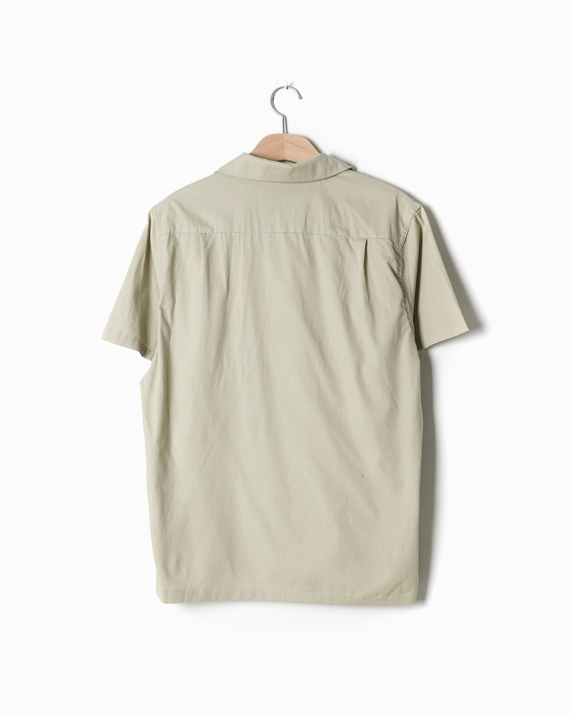 ワンポケットオープンカラーコットンシャツ・全4色 | 詳細画像20