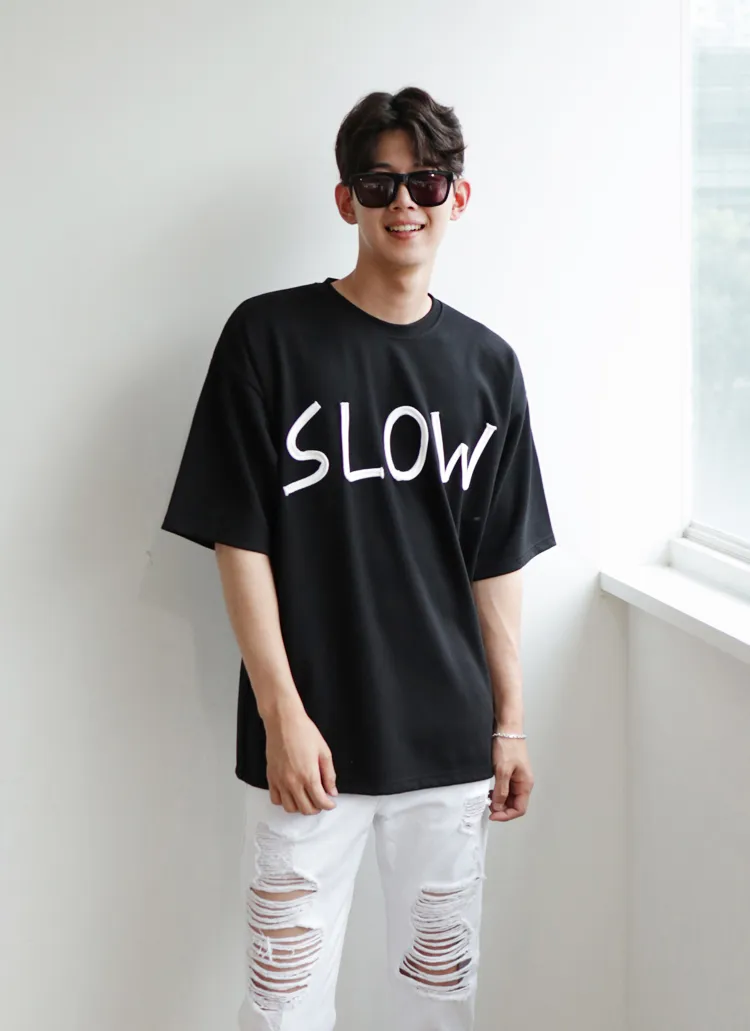 SLOWパッチハーフスリーブTシャツ・全2色 | 詳細画像1